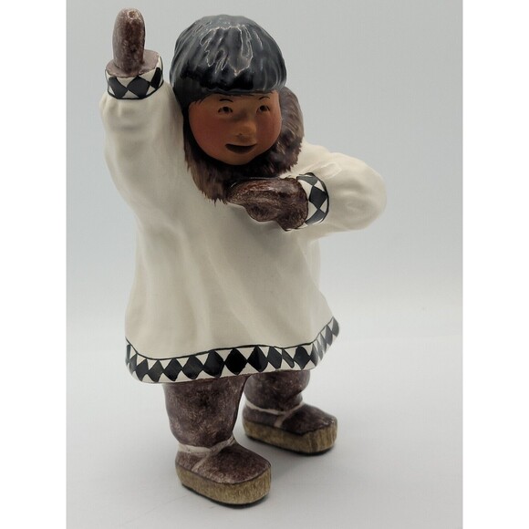 C. Alan Johnson Benny Alaska Inuit Eskimo Boy Figurine 1963 Vintage - Picture 5 of 7